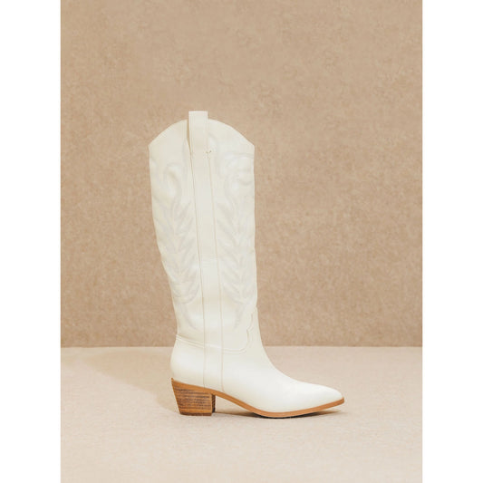 High White Cowgirl Boots