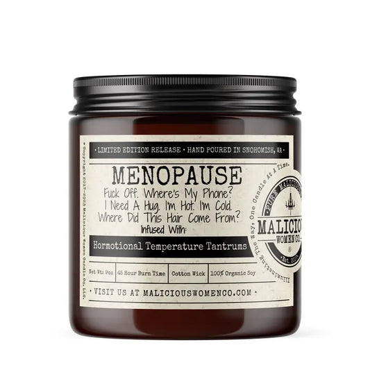 Funny Candle - Menopause - Fuck Off.