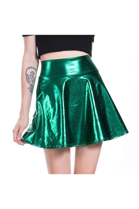 Metallic Shiny Skirt