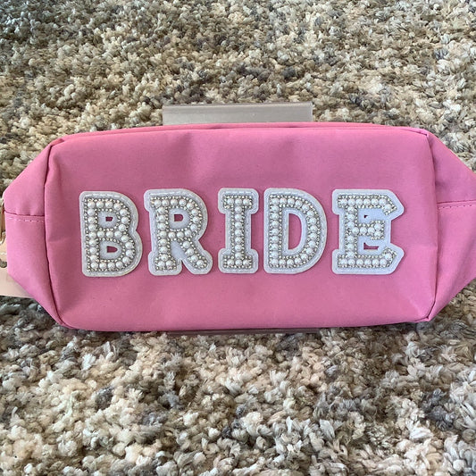 Pink “Bride” Cosmetic Bag